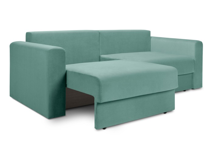 Диван-кровать «Мэдисон» 2-х секц ПБ (Аквамариновый)