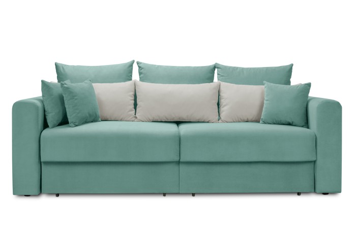 Диван-кровать «Мэдисон» 2-х секц ПБ (Аквамариновый)