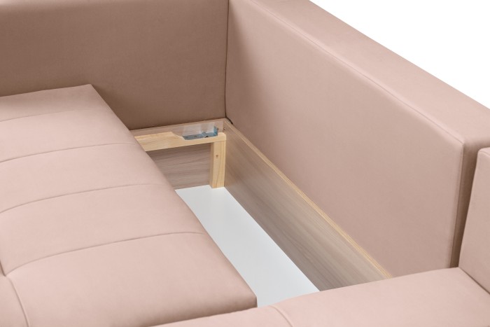 Мягкий угол «Чилетти» (Пудровый)