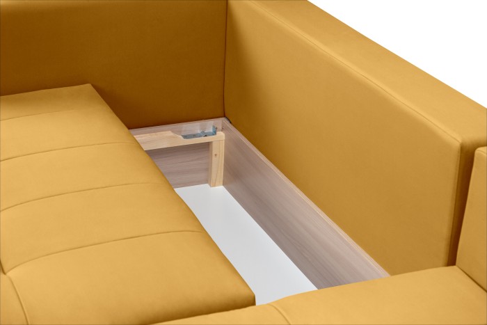 Мягкий угол «Чилетти» (Горчичный)