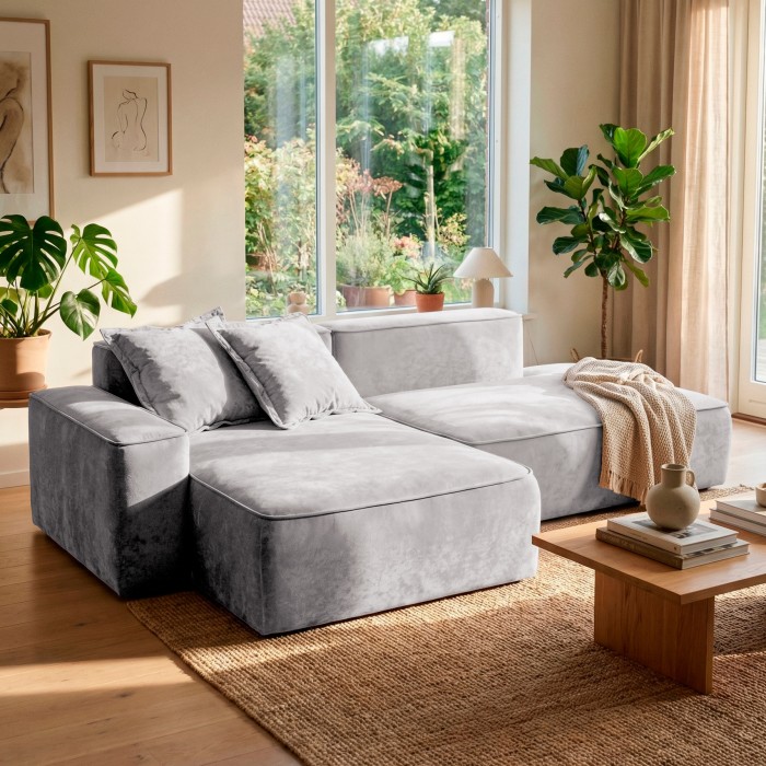 Мягкий угол «Бали» (Светло-серый)