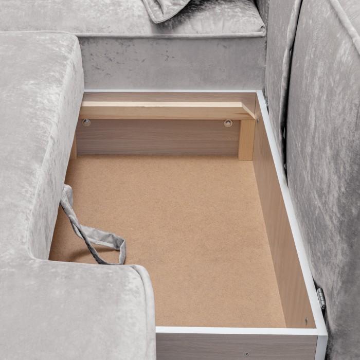 Мягкий угол «Бали» (Светло-серый)