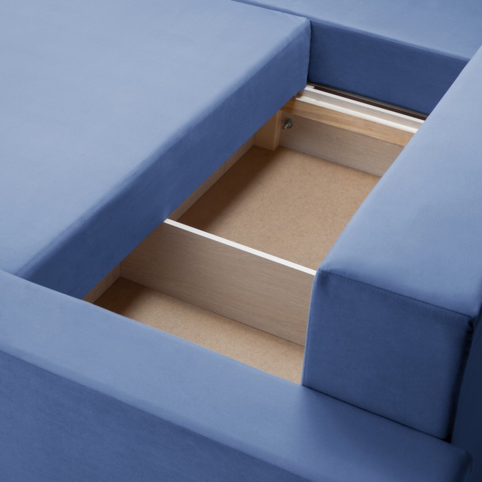 Мягкий угол «Саванна 2» (Голубой)