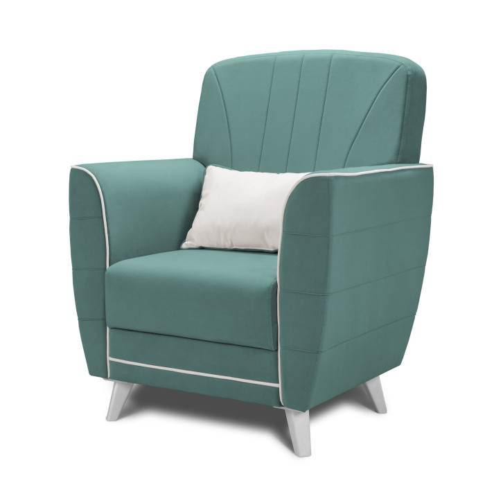 Кресло отдыха «Шарлиз» (Аквамариновый)