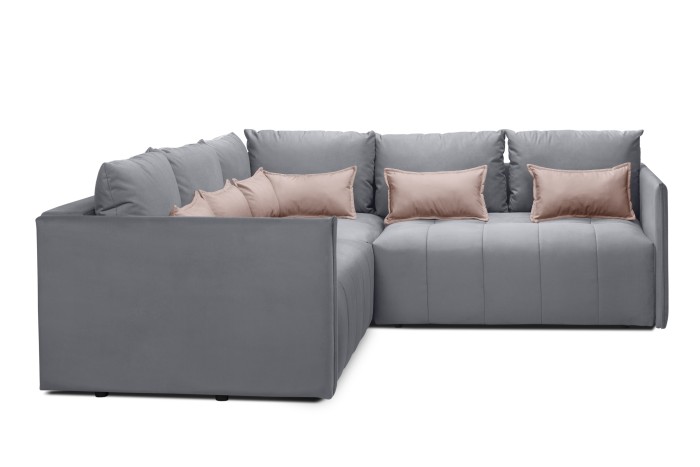 Мягкий угол «Чилетти» long (Светло-серый)