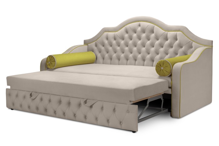 Кровать «Инфинити» 900×2000 с мех. дельфин (Бежевый)