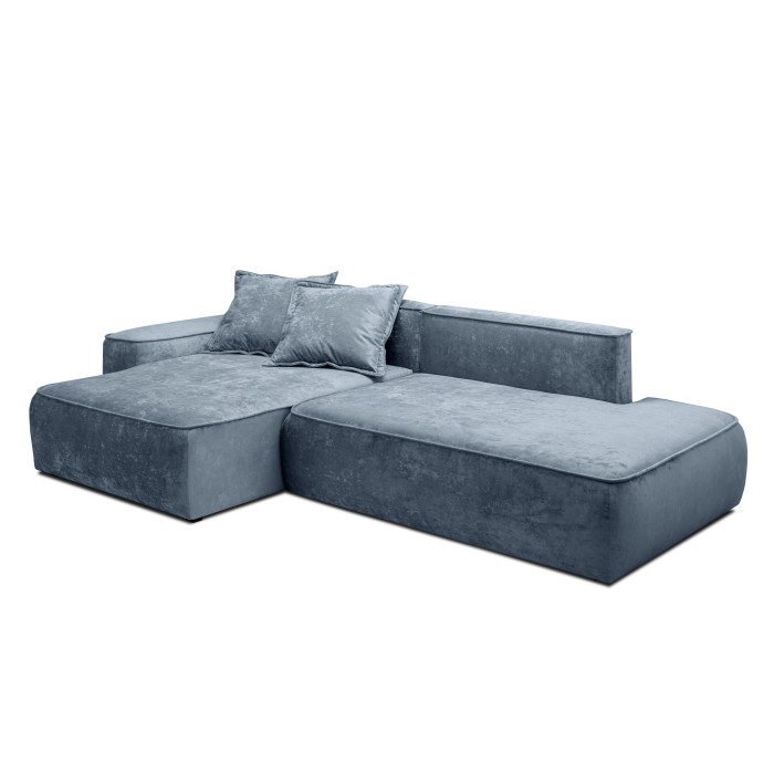 Мягкий угол «Бали» (Серо-голубой)