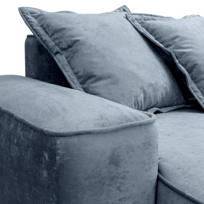 Мягкий угол «Бали» (Серо-голубой)