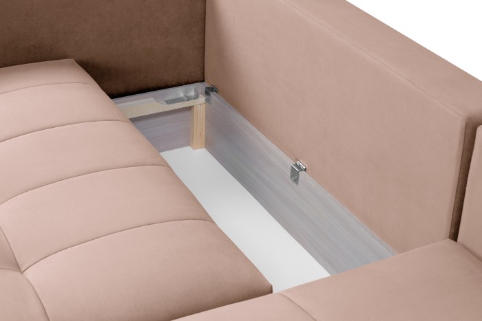 Мягкий угол «Чилетти» long (Пудровый)