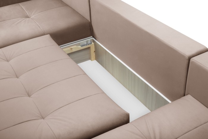 Мягкий угол «Чилетти» П-образный (Какао)