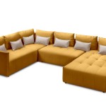 Мягкий угол «Чилетти» П-образный (Горчичный)