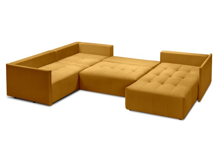Мягкий угол «Чилетти» П-образный (Горчичный)