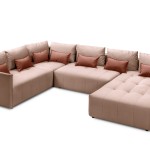 Мягкий угол «Чилетти» П-образный (Пудровый)