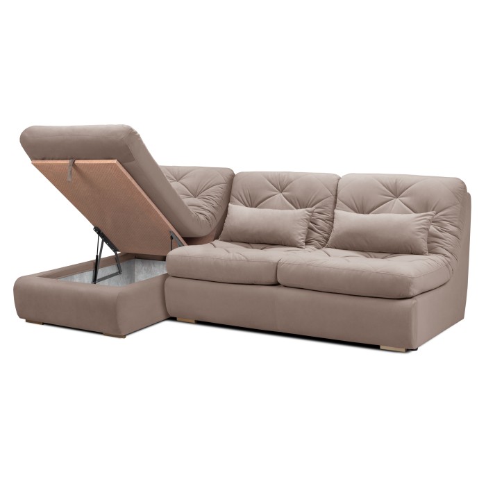 Мягкий угол «Борнео» с оттоманкой (Какао)