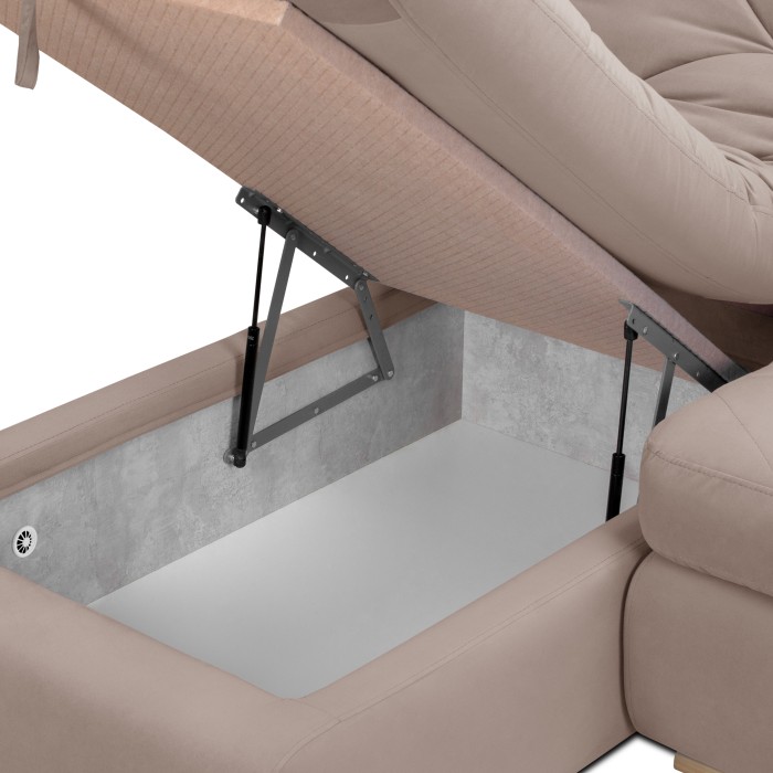 Мягкий угол «Борнео» с оттоманкой (Какао)