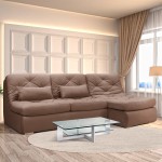 Мягкий угол «Борнео» с оттоманкой (Какао)