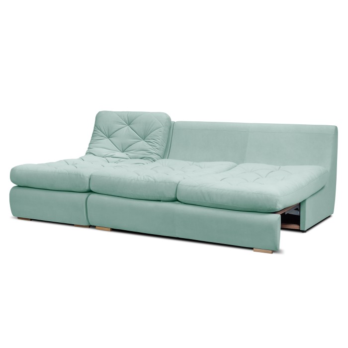 Мягкий угол «Борнео» с оттоманкой (Мятный)