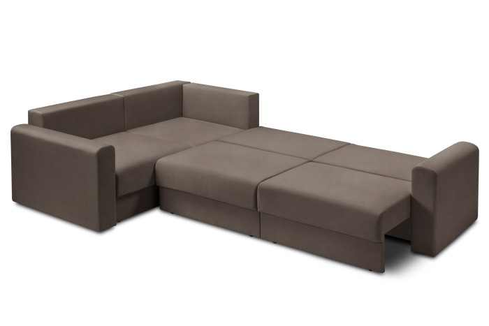 Мягкий угол «Мэдисон» long левый ПБ (Мокко)