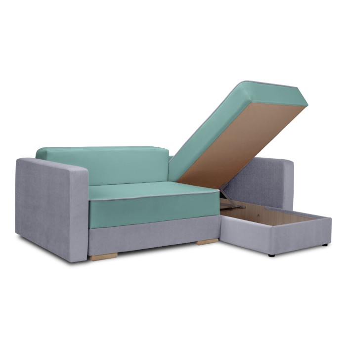 Мягкий угол «Перс» (Аквамариновый)