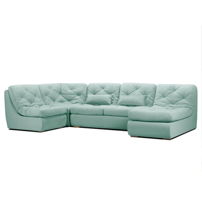 Мягкий угол «Борнео» П-образный (Мятный)