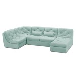 Мягкий угол «Борнео» П-образный (Мятный)