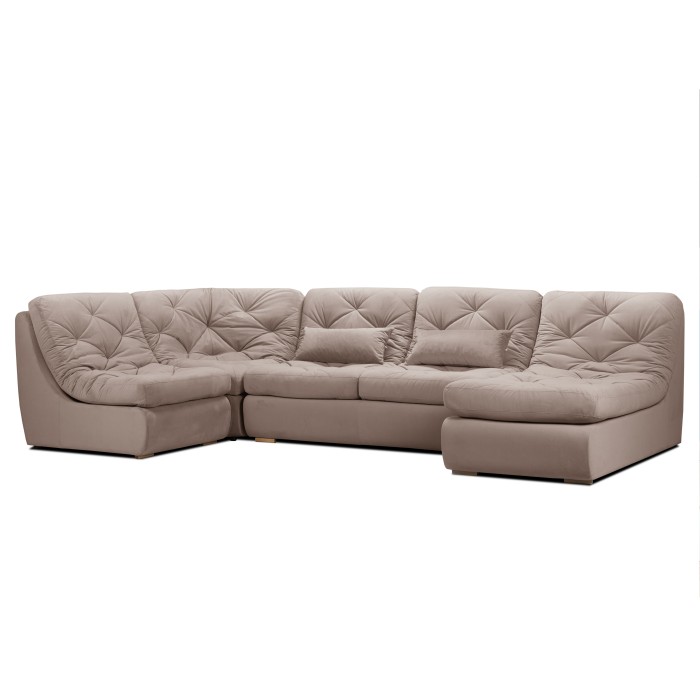 Мягкий угол «Борнео» П-образный (Какао)