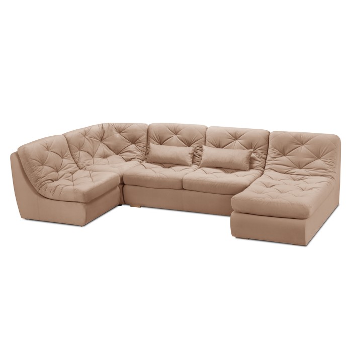 Мягкий угол «Борнео» П-образный (Бежевый)