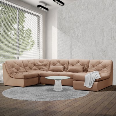 Мягкий угол «Борнео» П-образный (Бежевый)