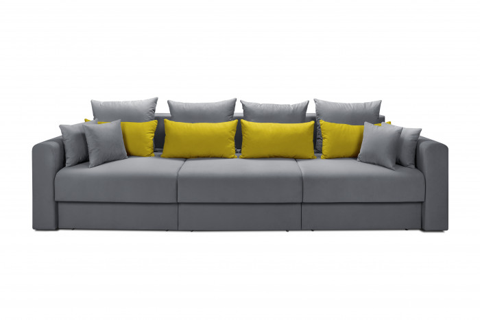 Диван-кровать «Мэдисон» 3-х секц ПБ (Серый)