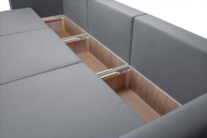 Диван-кровать «Мэдисон» 3-х секц ПБ (Серый)