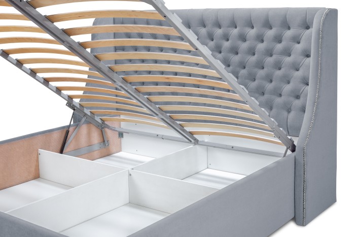 Кровать «Пандора» (Светло-серый)