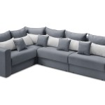 Мягкий угол «Мэдисон» long левый ПБ (Серый)