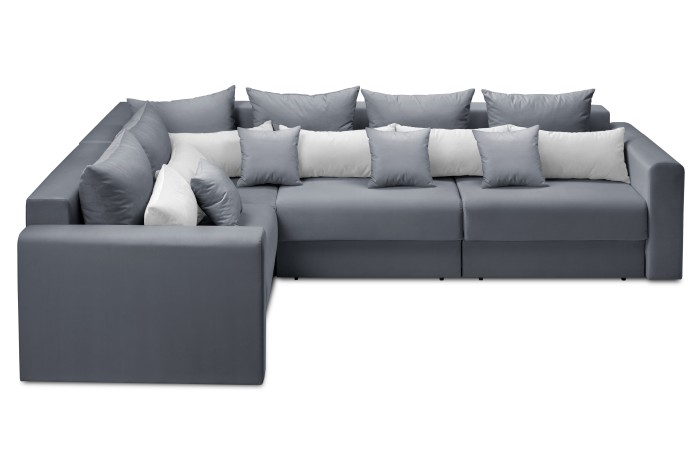 Мягкий угол «Мэдисон» long левый ПБ (Серый)