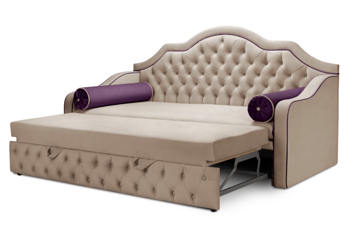 Кровать «Инфинити» 900×2000 с мех. дельфин (Кремовый)