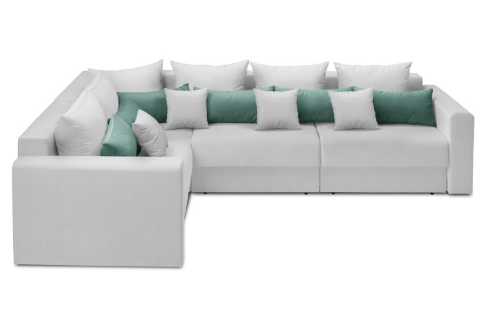 Мягкий угол «Мэдисон» long левый ПБ (Белый)