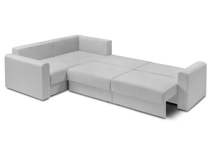 Мягкий угол «Мэдисон» long левый ПБ (Белый)