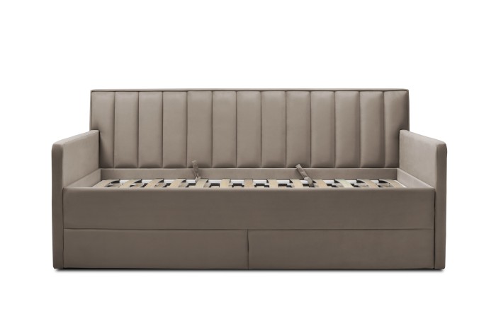 Кровать «Порше» 900×2000 с двумя боковинами (Бежевый)