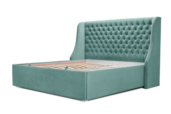 Кровать «Пандора» (Аквамариновый)