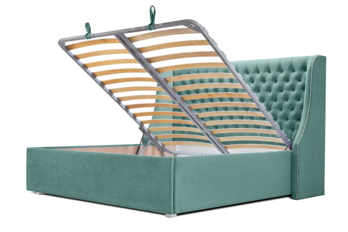 Кровать «Пандора» (Аквамариновый)