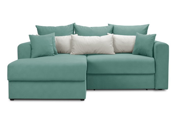 Мягкий угол «Мэдисон» левый (Аквамариновый)