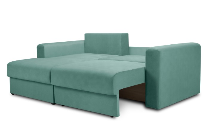 Мягкий угол «Мэдисон» левый (Аквамариновый)