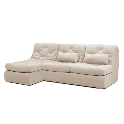 Мягкий угол «Борнео» с оттоманкой (Кремовый)