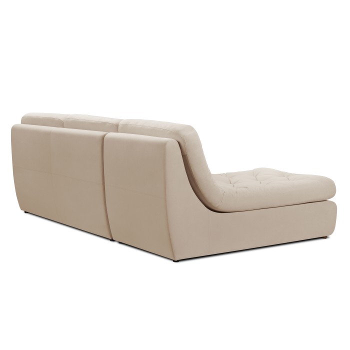 Мягкий угол «Борнео» с оттоманкой (Кремовый)