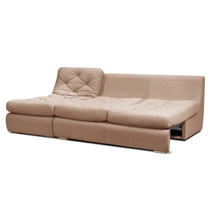 Мягкий угол «Борнео» с оттоманкой (Бежевый)