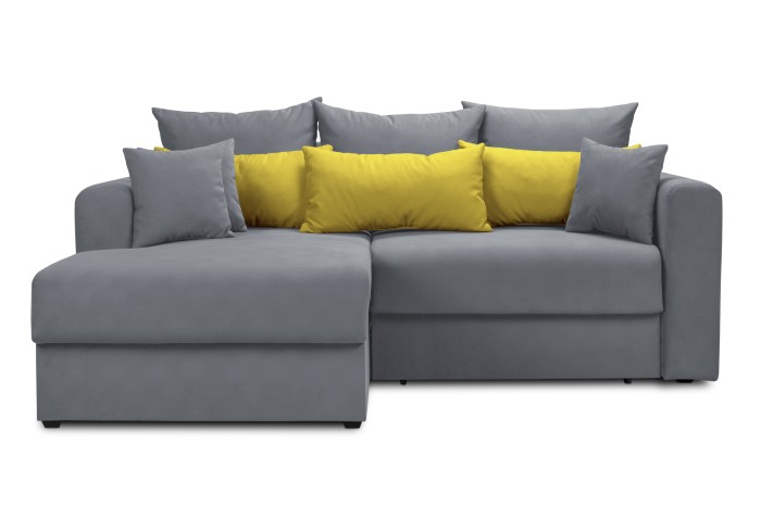 Мягкий угол «Мэдисон» левый (Серый)