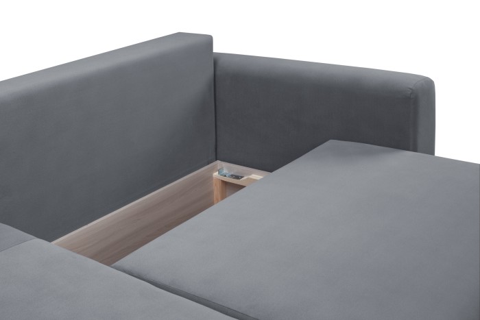 Мягкий угол «Мэдисон» левый (Серый)