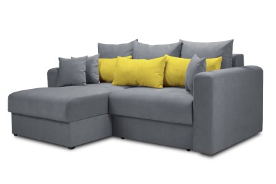 Мягкий угол «Мэдисон» левый (Серый)