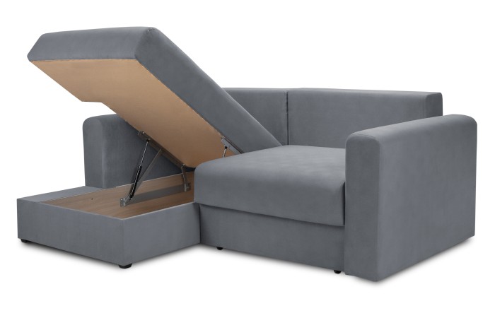 Мягкий угол «Мэдисон» левый (Серый)