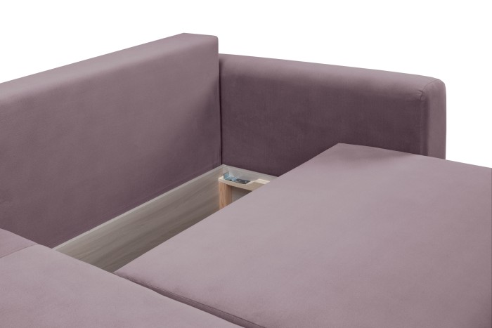 Мягкий угол «Мэдисон» левый (Лавандовый)