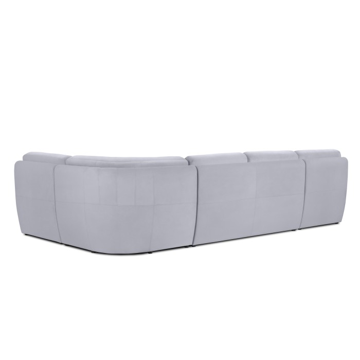 Мягкий угол «Борнео» П-образный (Светло-серый)